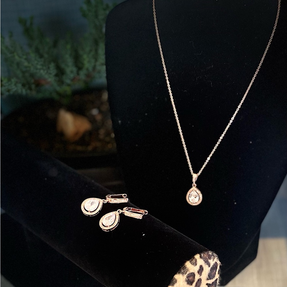 Necklace and earrings